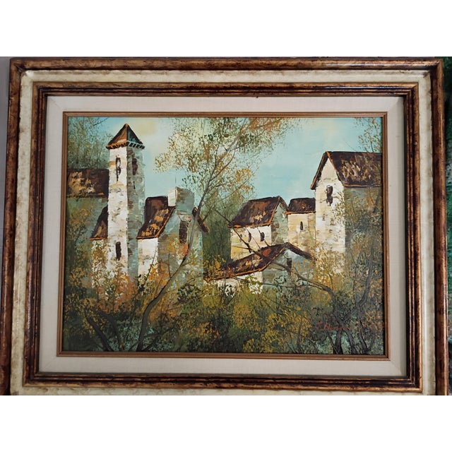 Mid 20th Century Original Oil Painting Signed by Artist T. Dennis, Framed. This painting is in great condition. Framing is...