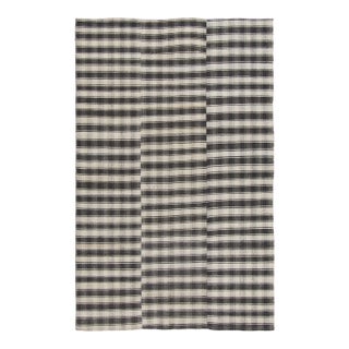 Vintage Panelled Kilim Wool Rug With Checks Design by Rug & Kilim, 1950-1959 For Sale