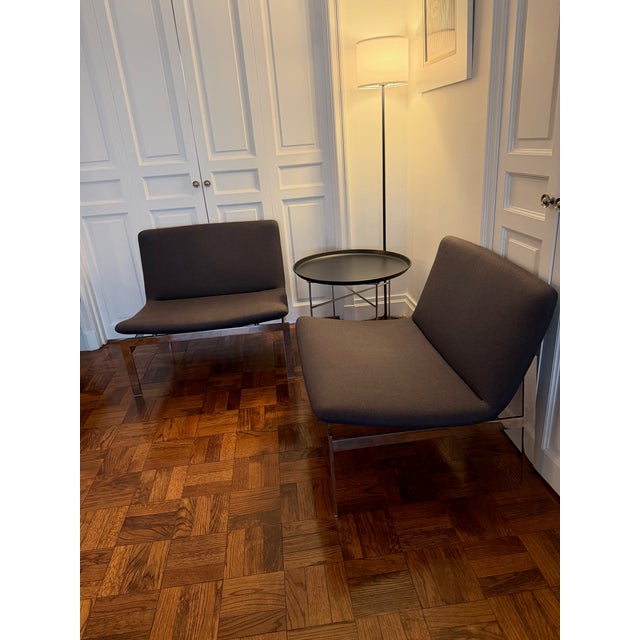 2000 - 2009 2 B&b Italia Words Chairs by Jefferey Bernett & 1 B&b Italia Fat-Fat Patricia Urquiola Side Table For Sale - Image 5 of 8