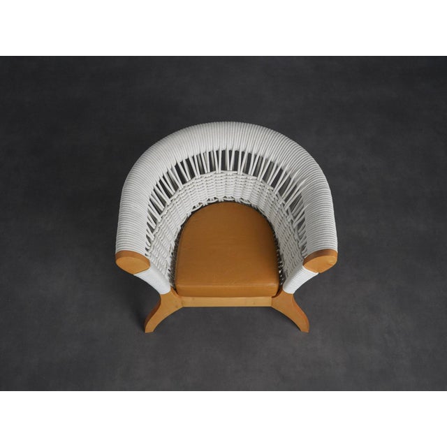 Sculptural Rope and Leather Lounge Chair by Driade, Italy, 1996 For Sale - Image 6 of 11