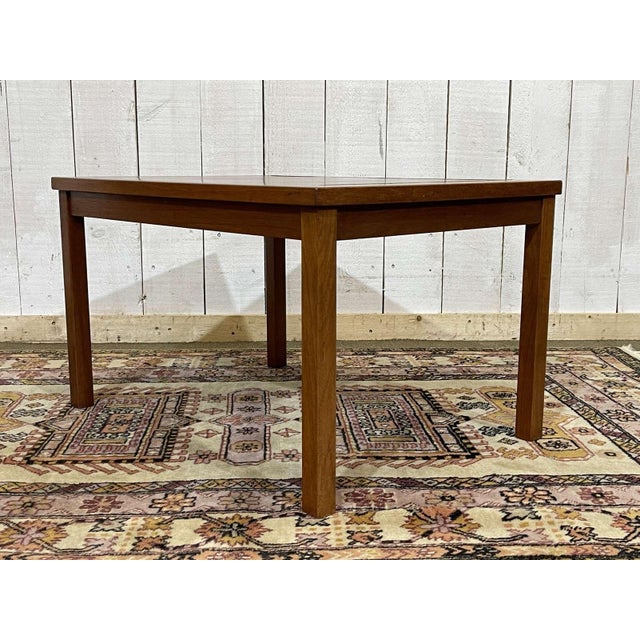 Teak and Cherry Wood Coffee Table, 1970s For Sale - Image 9 of 10
