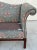 William Morris - Style Fabric Mid Century Down Chinese Chippendale Camelback Settee Sofa Couch Georgian Design For Sale - Image 14 of 18