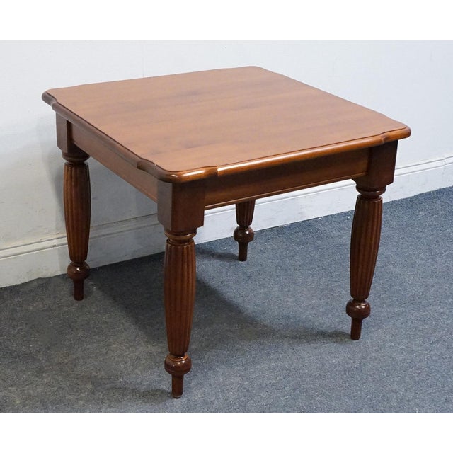 NICHOLS & STONE Solid Cherry Early American Colonial 28" Square Accent End Table 9135Q-070 24" High 28.5" Wide 28.5" Deep...