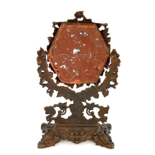 Early 20th Century Cast Iron Table Mirror For Sale - Image 3 of 6