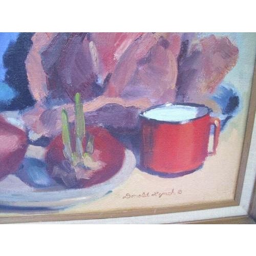 Impressionist Vintage Impressionist Still Life Oil Painting Signed Framed Original For Sale - Image 3 of 5