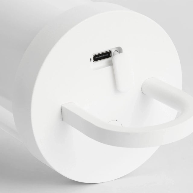 Visual Comfort Sean Lavin by Visual Comfort Modern Kandella Cordless/Rechargeable Table Lamp in Matte White For Sale - Image 4 of 6