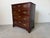 1970s Vintage Georgian Chippendale Style Solid Mahogany Four-Drawer Nightstand / Bachelor’s Chest For Sale - Image 5 of 12