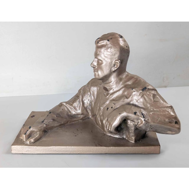 Mid-Century Russian Realist Figure of Poet Vladimir Mayakovsky For Sale - Image 4 of 12