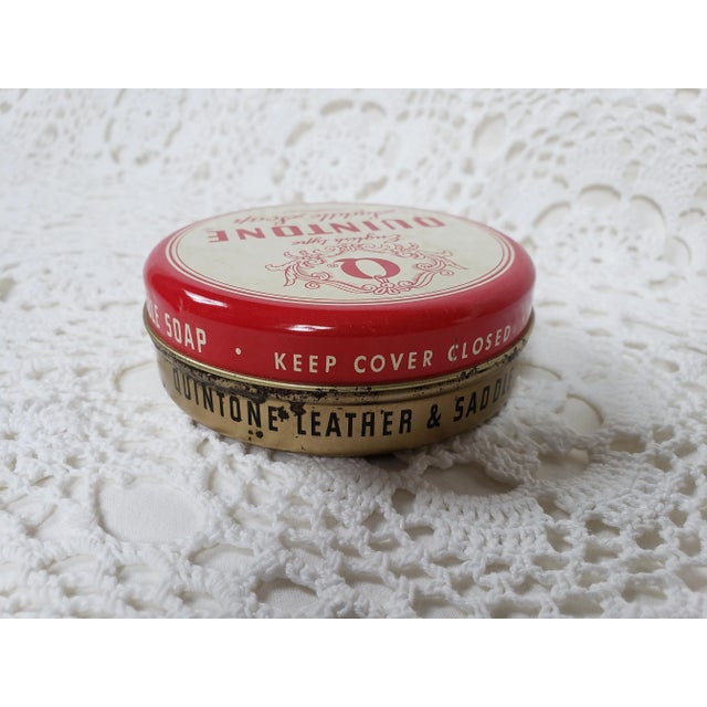 1950s 1950s Saddle Soap Storage Tin For Sale - Image 5 of 9