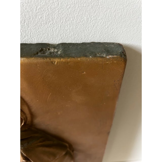 Gold Antique Plaster Cast Relief of Gadiva For Sale - Image 8 of 16