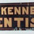 Metal Double Sided Metal Trade Advertising Sign, a Beauty Shop & a Dentist For Sale - Image 7 of 8