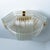 Curved Clear Gold Glass Messing Flush Mount from Venini, 1970 For Sale - Image 11 of 16