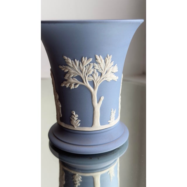 Wedgwood Pale Blue Jasperware Posey Pot Vase For Sale In New York - Image 6 of 11