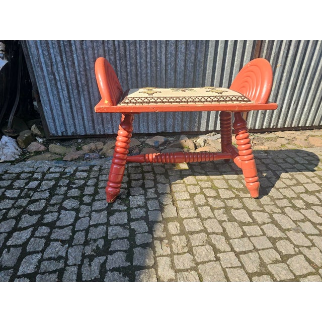 Rustic Wooden Bench or Stool, 1950s-1960s For Sale - Image 6 of 6