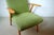 1950s Mid-Century Modern Easy Chair in Green, 1950s For Sale - Image 5 of 8