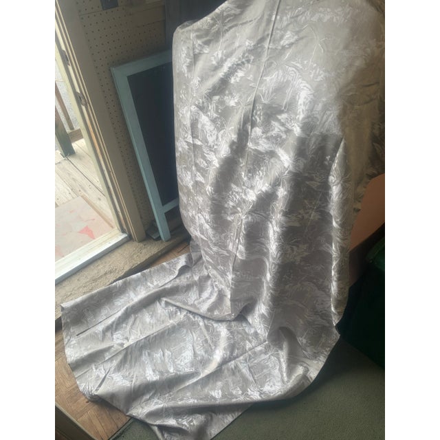 Kanchi by Shobhna and Kunal Mehta Sundarbans Silver Decorator Upholstery Fabric Remnant For Sale - Image 4 of 7