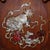 Vintage Chinese Huali Rosewood Mother-of-Pearl Inlaid "Qilin & Brocade Ball" Carved Tea Tray For Sale - Image 4 of 9