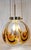 Vintage Hanging Lamp with Brass Frame from Kaiser, 1970s For Sale - Image 9 of 12