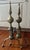 American Tall Antique Early 19t Century American Federal Steeple Top Brass Andirons Circa 1800 - A Pair For Sale - Image 3 of 8