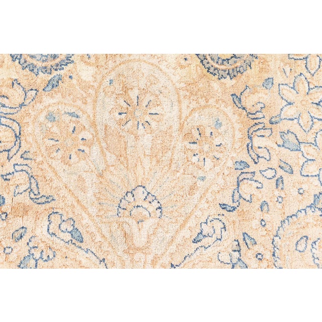 Early 20th Century Antique Persian Kirman Camel Handmade Wool Rug For Sale - Image 5 of 14