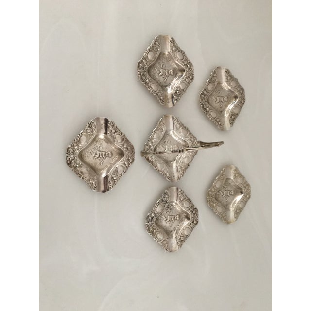 Art Nouveau 1940s 800 Silver Stacking Cherub Ashtray, Germany For Sale - Image 3 of 8