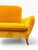Italian Mid-Century Modern Sculptural Wing Arm Loveseat | Restored in Saffron Velvet | C. 1950s For Sale - Image 6 of 11