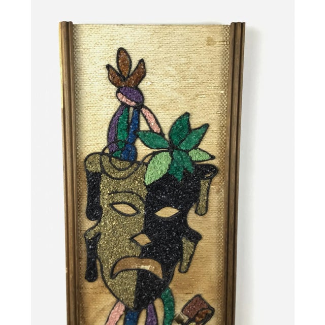 1950s Mid Century Stone-Art Comedy Tragedy Drama Mask Theater Happy Sad Face For Sale - Image 5 of 13