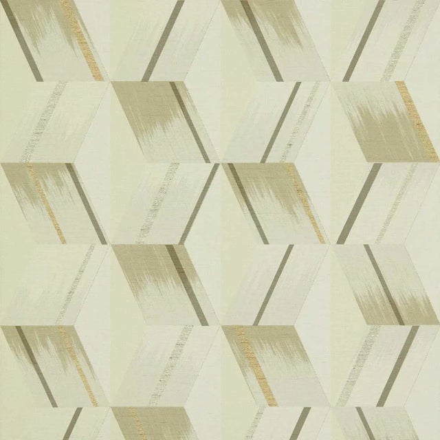 Zoffany Rhombi Wallpaper in Paris Grey For Sale