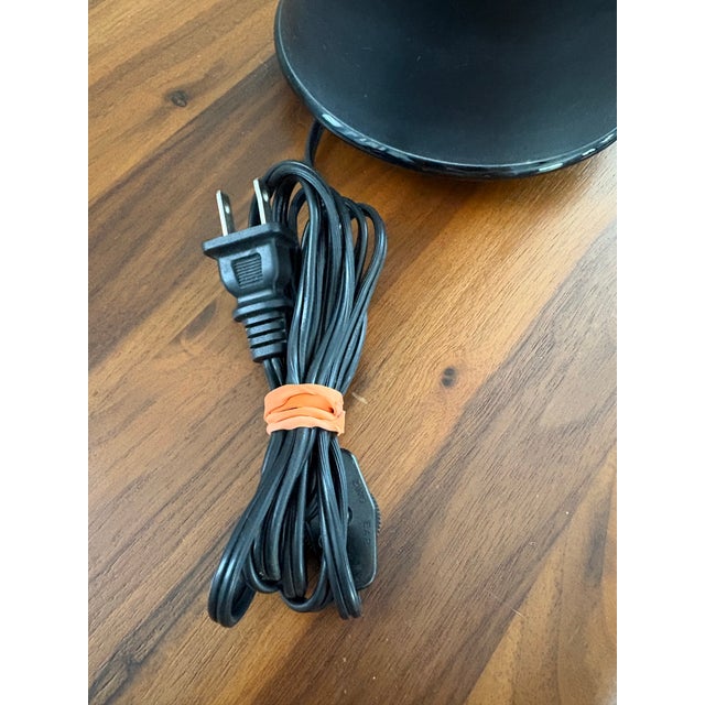 Mid 20th Century Tapio Wirkkala Rosenthal Studio Line Black Porcelain Table Lamp For Sale - Image 9 of 9