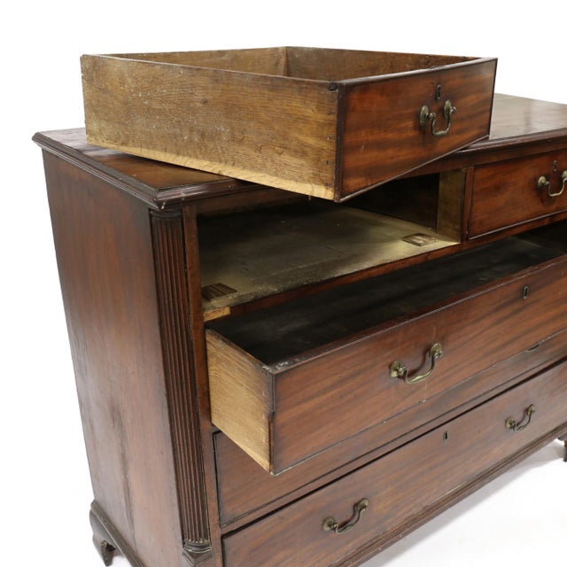 Early 19th Century Large George III Mahogany Chest of Drawers For Sale - Image 4 of 8