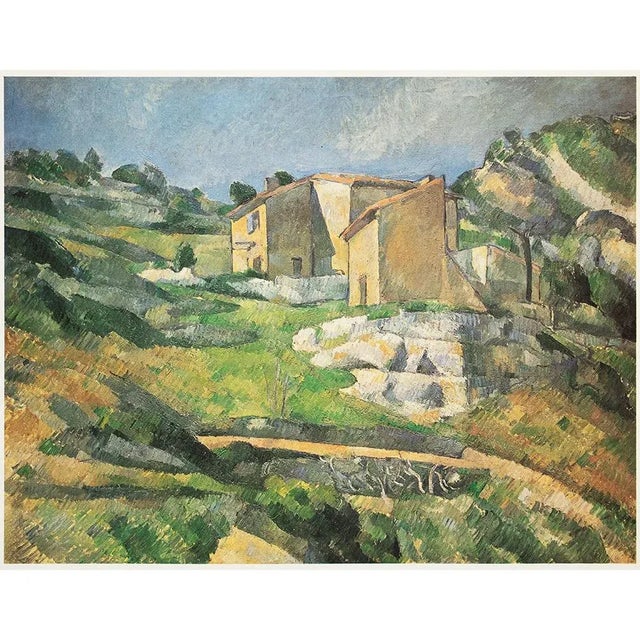 1977 After Paul Cezanne "Houses in Provence", Large Full-Color Print For Sale In Dallas - Image 6 of 6
