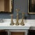 Victorian Polished Brass Candlesticks Set of 3 For Sale - Image 3 of 12