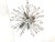 Silver Mid-Century Glass Sputnik Chandelier attributed to Emil Stejnar for Rupert Nikoll, 1970s For Sale - Image 8 of 12