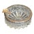 Mid 20th Century Little French Cut Glass Ashtray With Leaf Adorned Ormulu For Sale