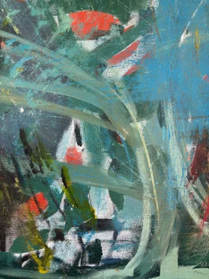 “Turmoil” Original, Acrylic, Abstract Painting by Linda McDonough