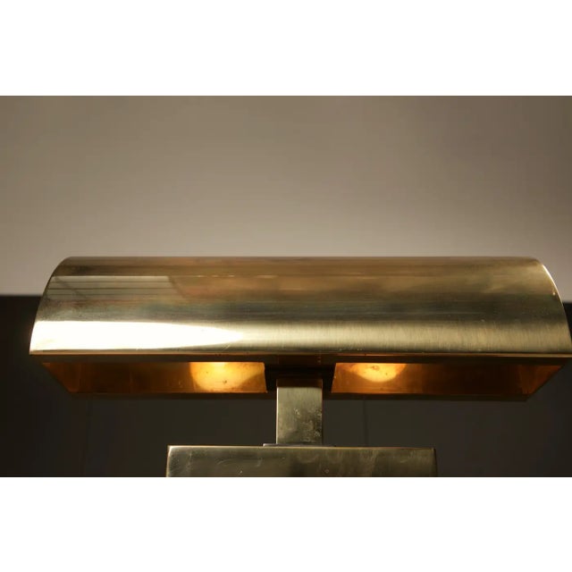 Karl Spinger 'Sculpture' Brass Table Lamp, C 1980, Signed For Sale - Image 13 of 18