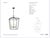 Chapman & Myers Visual Comfort Darlana XL Lantern For Sale - Image 4 of 4