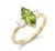 Not Yet Made - Made To Order Peridot & Cubic Zirconia Ring - Wedding Engagement Ring - August Birthstone Statement Ring Us 7 For Sale - Image 5 of 5