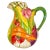 Farmhouse Vintage Ceramic Pitcher Jug Vegetables Multi Color Love Debbie Multicolor For Sale - Image 3 of 12