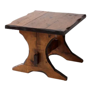 Vintage Rustic Lodge Style Side Table