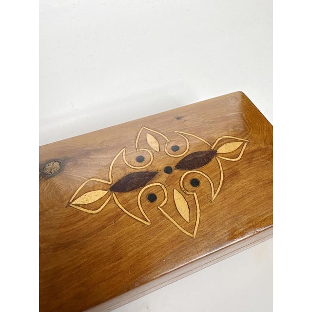 Wooden Boxes with Decorative Inlays, France, 1970s, Set of 2 For Sale - Image 6 of 10