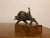 Bronze Bull Sculpture on Wood Stand For Sale - Image 9 of 11