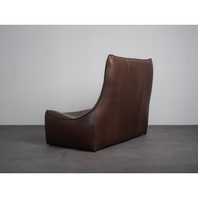 1970s Leather Two-Seater The Rock Sofa by Gerard Van Den Berg for Montis, Netherlands, 1970s For Sale - Image 5 of 11