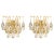 Large Golden Gilded Brass & Crystal Sconces by C.Palme, Germany, 1970s, Set of 2 For Sale - Image 10 of 10