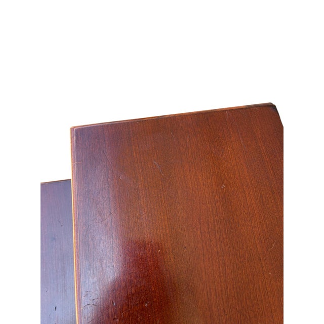 1990s 1990s Thomasville Collectors Cherry Chippendale Bed Steps Bedroom Dresser Chest For Sale - Image 5 of 12