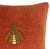 Contemporary Red Bee Velvet Embroidered Throw Pillow Cover, 12 X 12 For Sale - Image 3 of 5
