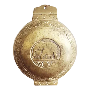 Vintage Southeast Asian Betel Nut Lime Brass Box Holder