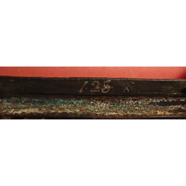 1890's Nb&iw Victorian Dragon Head Cast Iron and Onyx Stand For Sale - Image 10 of 10