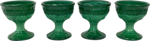 Ice Cream Goblets from J. Sklárny, 1980s, Set of 4
