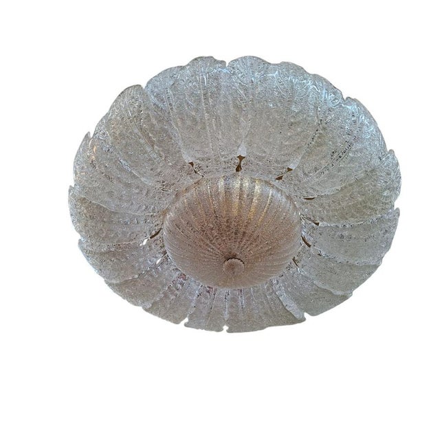 1950s Murano Glass Ceiling Light attributed to Barovier and Toso, 1950 For Sale - Image 5 of 18